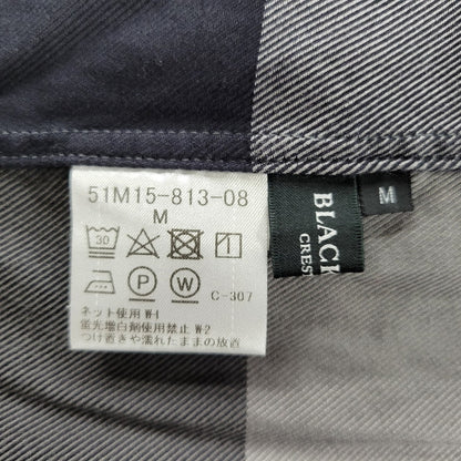 【中古品】【メンズ】 BLACK LABELCRESTBRIDGE ブラックレーベル・クレストブリッジ 51M15-813-08 ビッグスケール チェック シャツ トップス 長袖 オーバーサイズ 141-250809-rk-02-izu サイズ：M カラー：グレー×ブラック 万代Net店