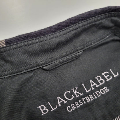 【中古品】【メンズ】 BLACK LABELCRESTBRIDGE ブラックレーベル・クレストブリッジ 51M15-813-08 ビッグスケール チェック シャツ トップス 長袖 オーバーサイズ 141-250809-rk-02-izu サイズ：M カラー：グレー×ブラック 万代Net店