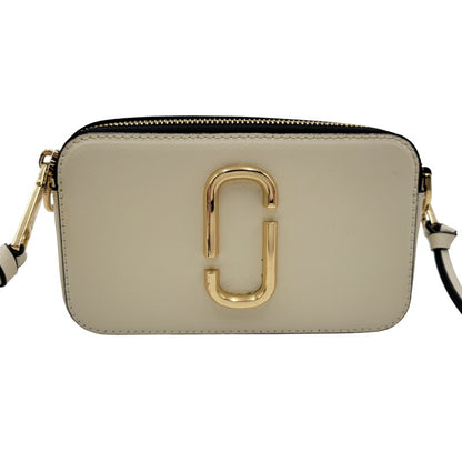 【中古品】【レディース】 MARC JACOBS マークジェイコブス THE SNAPSHOT SHOULDER BAG M0012007 スナップショット ショルダーバッグ カバン 鞄 188-250807-as-14-izu カラー：クリーム系×ブラック 万代Net店
