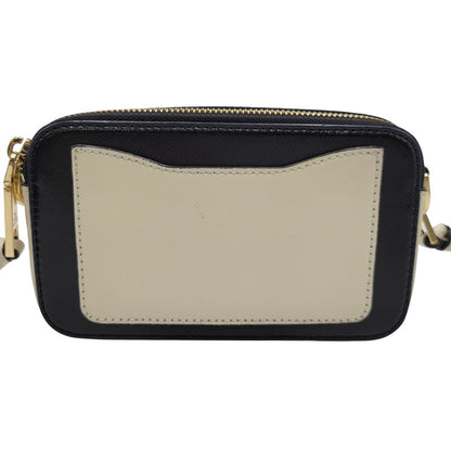 【中古品】【レディース】 MARC JACOBS マークジェイコブス THE SNAPSHOT SHOULDER BAG M0012007 スナップショット ショルダーバッグ カバン 鞄 188-250807-as-14-izu カラー：クリーム系×ブラック 万代Net店