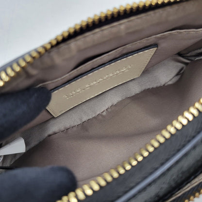 【中古品】【レディース】 MARC JACOBS マークジェイコブス THE SNAPSHOT SHOULDER BAG M0012007 スナップショット ショルダーバッグ カバン 鞄 188-250807-as-14-izu カラー：クリーム系×ブラック 万代Net店