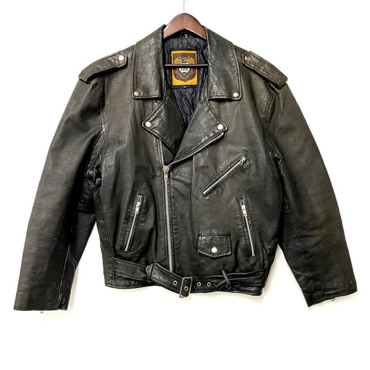 【現状渡し品】【メンズ】 I.O.U. アイオーユー 90S DOUBLE RIDERS JACKET 90年代 ダブルライダースジャケット アウター 長袖 146-250811-ma-20-izu サイズ：M カラー：ブラック 万代Net店