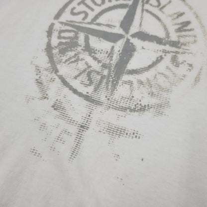【中古品】【メンズ】 STONE ISLAND ストーンアイランド REFLECTIVE ONE PRINT TEE 80152RC87 リフレクティブ プリント Tシャツ 半袖 トップス 141-250807-as-04-izu サイズ：L カラー：ホワイト 万代Net店