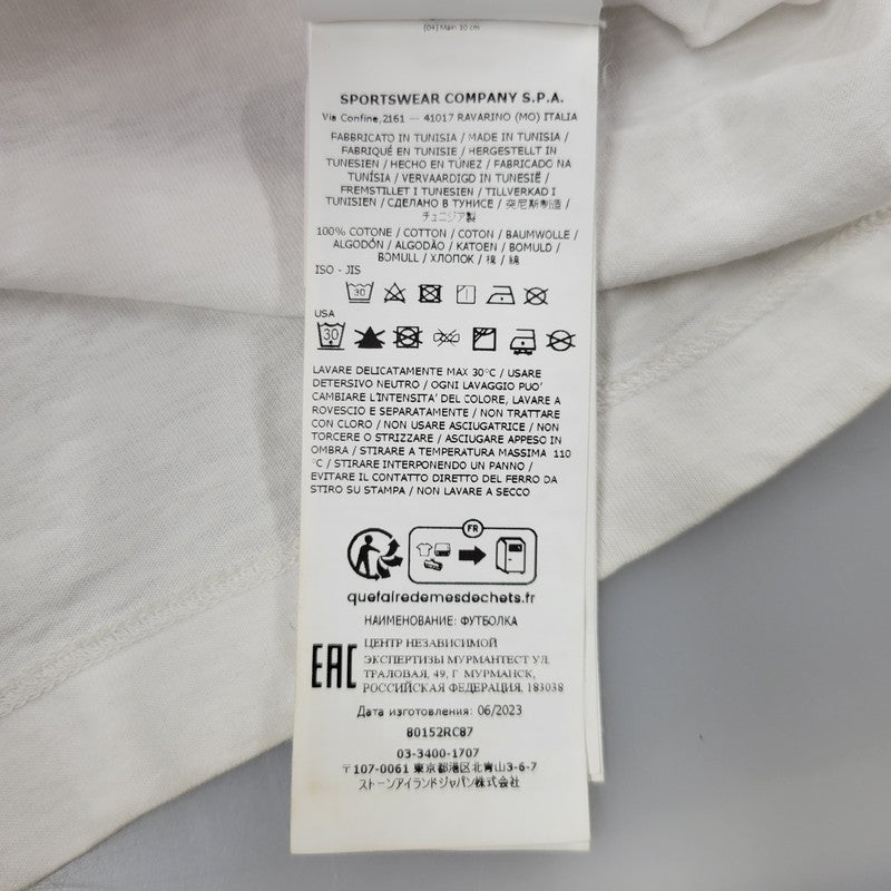 【中古品】【メンズ】 STONE ISLAND ストーンアイランド REFLECTIVE ONE PRINT TEE 80152RC87 リフレクティブ プリント Tシャツ 半袖 トップス 141-250807-as-04-izu サイズ：L カラー：ホワイト 万代Net店