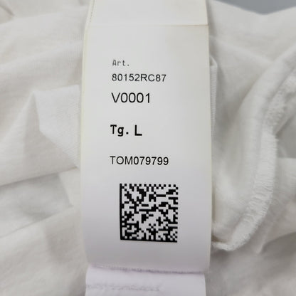 【中古品】【メンズ】 STONE ISLAND ストーンアイランド REFLECTIVE ONE PRINT TEE 80152RC87 リフレクティブ プリント Tシャツ 半袖 トップス 141-250807-as-04-izu サイズ：L カラー：ホワイト 万代Net店