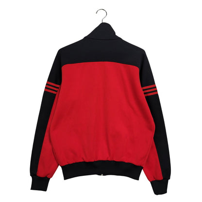 【中古品】【メンズ】 adidas アディダス TRACK JACKET ATS-44F トラックジャケット デサント製 西ドイツタグ 146-250807-as-05-izu サイズ：5 カラー：レッド×ブラック 万代Net店