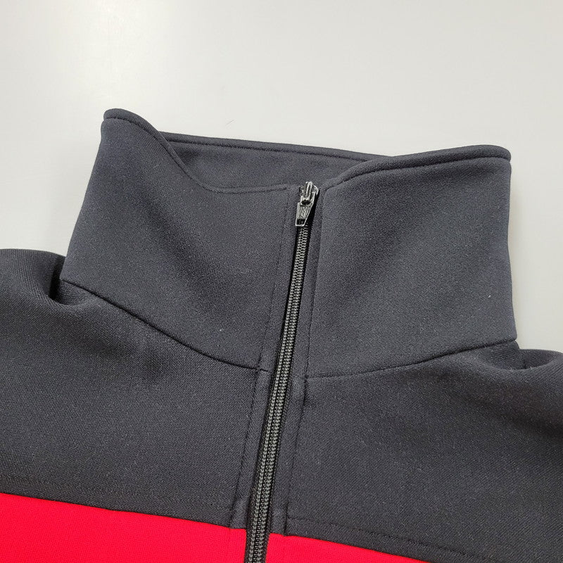 【中古品】【メンズ】 adidas アディダス TRACK JACKET ATS-44F トラックジャケット デサント製 西ドイツタグ 146-250807-as-05-izu サイズ：5 カラー：レッド×ブラック 万代Net店