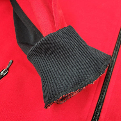 【中古品】【メンズ】 adidas アディダス TRACK JACKET ATS-44F トラックジャケット デサント製 西ドイツタグ 146-250807-as-05-izu サイズ：5 カラー：レッド×ブラック 万代Net店