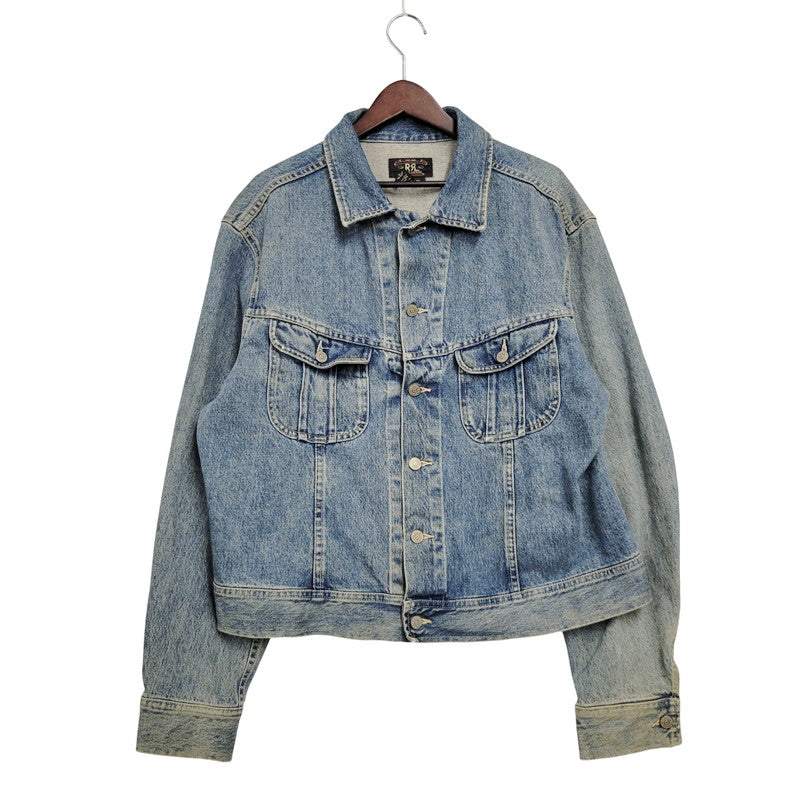 【中古品】【メンズ】 RRL ダブルアールエル DENIM JACKET デニムジャケット USA製 3星タグ アウター 145-250807-as-06-izu サイズ：XL カラー：インディゴ 万代Net店