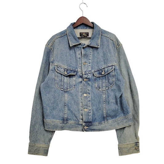 【中古品】【メンズ】 RRL ダブルアールエル DENIM JACKET デニムジャケット USA製 3星タグ アウター 145-250807-as-06-izu サイズ：XL カラー：インディゴ 万代Net店