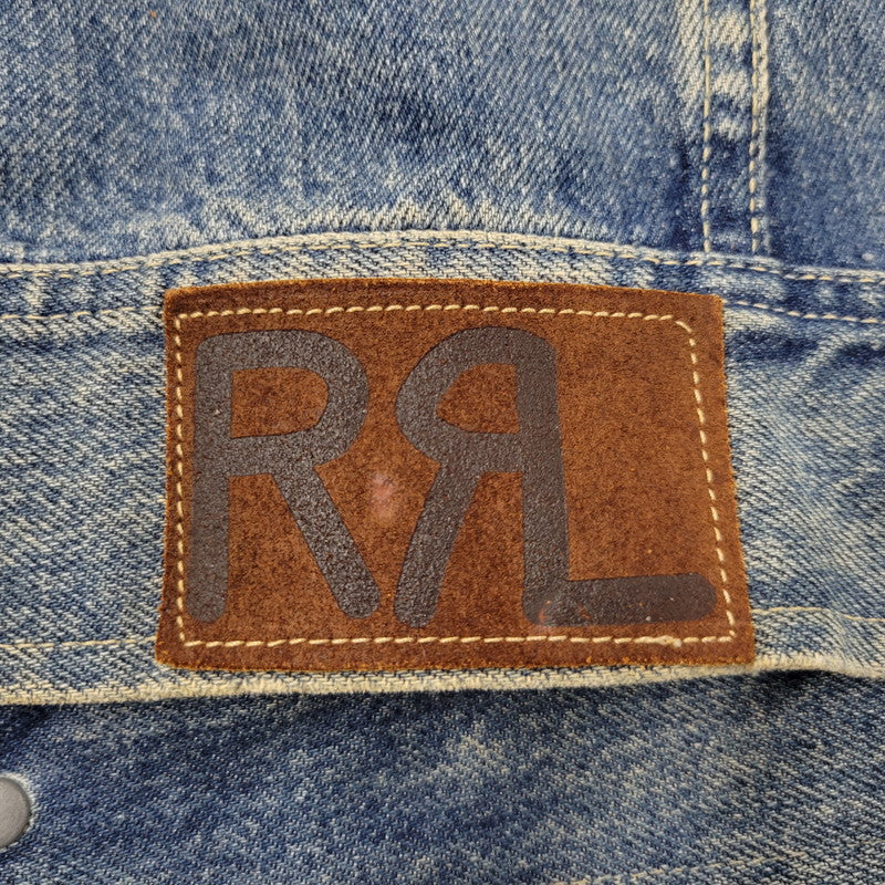 【中古品】【メンズ】 RRL ダブルアールエル DENIM JACKET デニムジャケット USA製 3星タグ アウター 145-250807-as-06-izu サイズ：XL カラー：インディゴ 万代Net店