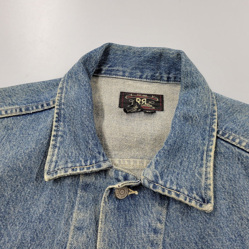 【中古品】【メンズ】 RRL ダブルアールエル DENIM JACKET デニムジャケット USA製 3星タグ アウター 145-250807-as-06-izu サイズ：XL カラー：インディゴ 万代Net店