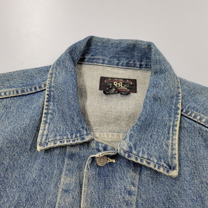 【中古品】【メンズ】 RRL ダブルアールエル DENIM JACKET デニムジャケット USA製 3星タグ アウター 145-250807-as-06-izu サイズ：XL カラー：インディゴ 万代Net店