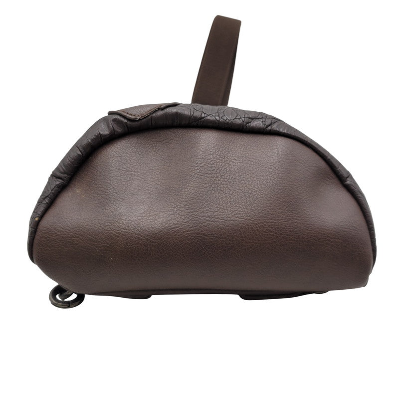 【中古品】【メンズ/レディース】 ROEN BLACK ロエンブラック クロコ型押し BODY BAG ボディバッグ 鞄 カバン 188-250812-ma-12-izu カラー：ブラウン 万代Net店