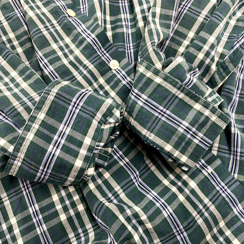 【中古品】【メンズ】 CHAPS RALPH LAUREN チャップス ラルフローレン LS BD SHIRT ロングスリーブ ボタンダウン シャツ 長袖 チェック トップス 146-250811-as-34-izu サイズ：L カラー：グリーン系 万代Net店