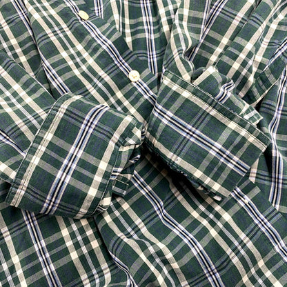 【中古品】【メンズ】 CHAPS RALPH LAUREN チャップス ラルフローレン LS BD SHIRT ロングスリーブ ボタンダウン シャツ 長袖 チェック トップス 146-250811-as-34-izu サイズ：L カラー：グリーン系 万代Net店