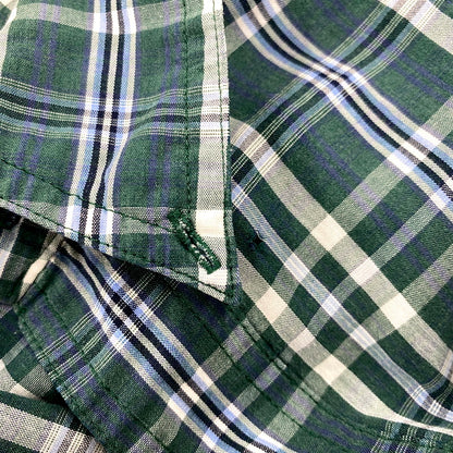 【中古品】【メンズ】 CHAPS RALPH LAUREN チャップス ラルフローレン LS BD SHIRT ロングスリーブ ボタンダウン シャツ 長袖 チェック トップス 146-250811-as-34-izu サイズ：L カラー：グリーン系 万代Net店