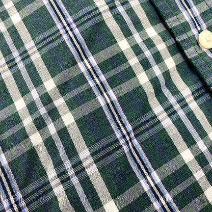 【中古品】【メンズ】 CHAPS RALPH LAUREN チャップス ラルフローレン LS BD SHIRT ロングスリーブ ボタンダウン シャツ 長袖 チェック トップス 146-250811-as-34-izu サイズ：L カラー：グリーン系 万代Net店
