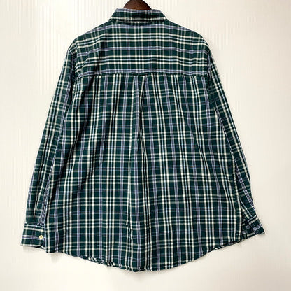 【中古品】【メンズ】 CHAPS RALPH LAUREN チャップス ラルフローレン LS BD SHIRT ロングスリーブ ボタンダウン シャツ 長袖 チェック トップス 146-250811-as-34-izu サイズ：L カラー：グリーン系 万代Net店