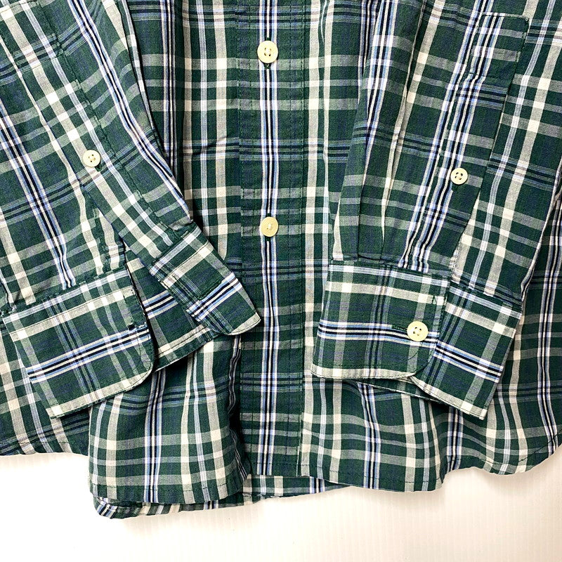 【中古品】【メンズ】 CHAPS RALPH LAUREN チャップス ラルフローレン LS BD SHIRT ロングスリーブ ボタンダウン シャツ 長袖 チェック トップス 146-250811-as-34-izu サイズ：L カラー：グリーン系 万代Net店