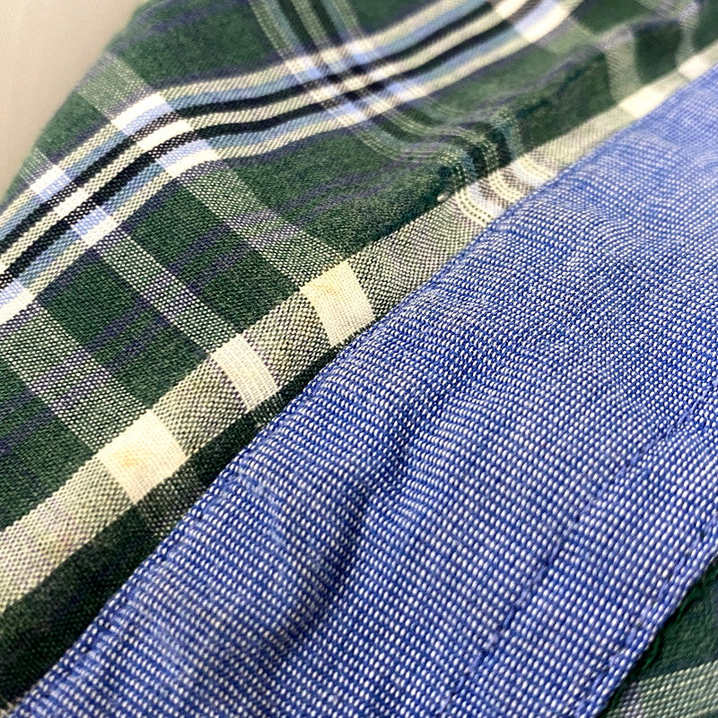 【中古品】【メンズ】 CHAPS RALPH LAUREN チャップス ラルフローレン LS BD SHIRT ロングスリーブ ボタンダウン シャツ 長袖 チェック トップス 146-250811-as-34-izu サイズ：L カラー：グリーン系 万代Net店