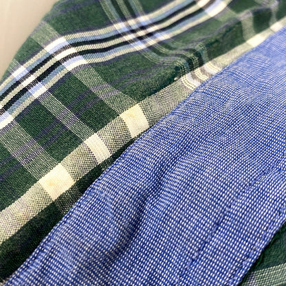 【中古品】【メンズ】 CHAPS RALPH LAUREN チャップス ラルフローレン LS BD SHIRT ロングスリーブ ボタンダウン シャツ 長袖 チェック トップス 146-250811-as-34-izu サイズ：L カラー：グリーン系 万代Net店