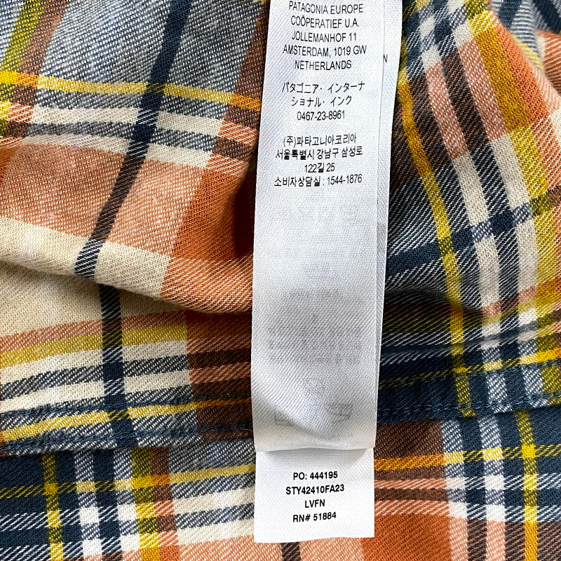 【中古品】【メンズ】 patagonia パタゴニア LS FJORD FLANNEL SHIRT 42410FA23 ロングスリーブ フィヨルド フランネル シャツ 長袖 チェック トップス 144-250811-as-33-izu サイズ：M カラー：マルチカラー 万代Net店