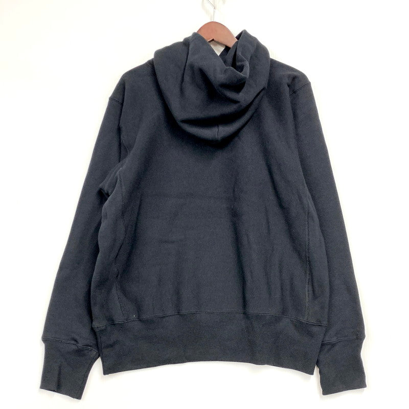 【中古品】【メンズ】 Champion チャンピオン REVERSE WEAVE HOODED SWEATSHIRT C3-Y132 リバースウィーブ フーデッド スウェットシャツ 青単タグ パーカー 長袖 トップス 148-250814-as-13-izu サイズ：L カラー：ブラック 万代Net店
