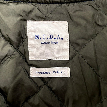 【中古品】【メンズ】 M.I.D.A. ミダ DOWN PADDING HARRINGTON JACKET M183201 ダウン パディング ハリントン ジャケット アウター 141-250810-ay-11-izu サイズ：46 カラー：ネイビー 万代Net店