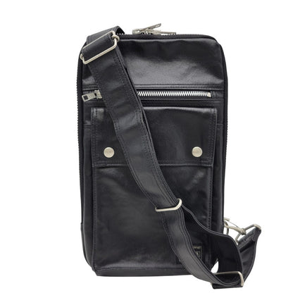 【中古美品】【メンズ】 PORTER ポーター FREESTYLE BODY BAG フリースタイル ボディバッグ 鞄 カバン 188-250809-ma-07-izu カラー：BLACK 万代Net店