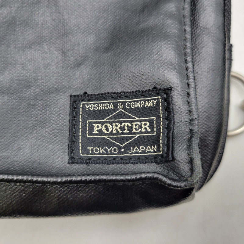 【中古美品】【メンズ】 PORTER ポーター FREESTYLE BODY BAG フリースタイル ボディバッグ 鞄 カバン 188-250809-ma-07-izu カラー：BLACK 万代Net店