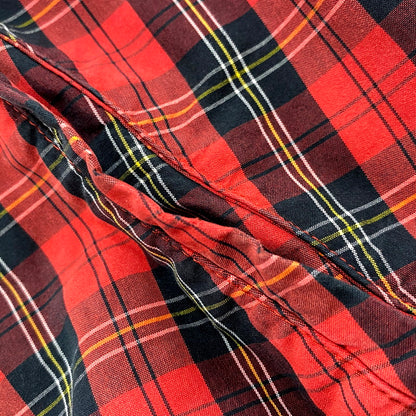 【中古品】【メンズ】 Polo by Ralph Lauren ポロバイラルフローレン CHECK PATTERN SWING TOP JACKET チェック パターン スイング トップ ジャケット 長袖 ロゴ 刺繍 アウター 146-250810-ay-06-izu サイズ：M カラー：レッド系 万代Net店