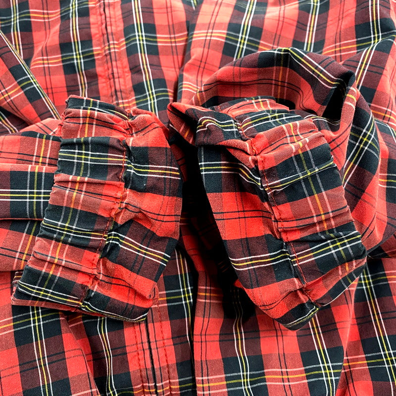 【中古品】【メンズ】 Polo by Ralph Lauren ポロバイラルフローレン CHECK PATTERN SWING TOP JACKET チェック パターン スイング トップ ジャケット 長袖 ロゴ 刺繍 アウター 146-250810-ay-06-izu サイズ：M カラー：レッド系 万代Net店