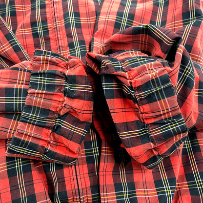 【中古品】【メンズ】 Polo by Ralph Lauren ポロバイラルフローレン CHECK PATTERN SWING TOP JACKET チェック パターン スイング トップ ジャケット 長袖 ロゴ 刺繍 アウター 146-250810-ay-06-izu サイズ：M カラー：レッド系 万代Net店