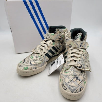 【中古美品】【メンズ】 ADIDAS×JEREMY SCOTT アディダス×ジェレミー・スコット Q46154 FORUM HIGH WINGS 1.0 フォーラム ハイ ウィング 1.0 靴 スニーカー シューズ 161-250809-ma-06-izu サイズ：27cm カラー：MONEY 万代Net店