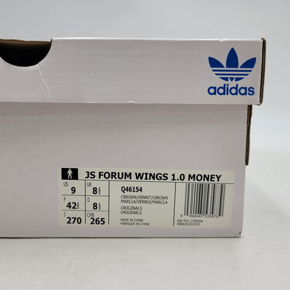 【中古美品】【メンズ】 ADIDAS×JEREMY SCOTT アディダス×ジェレミー・スコット Q46154 FORUM HIGH WINGS 1.0 フォーラム ハイ ウィング 1.0 靴 スニーカー シューズ 161-250809-ma-06-izu サイズ：27cm カラー：MONEY 万代Net店