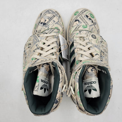 【中古美品】【メンズ】 ADIDAS×JEREMY SCOTT アディダス×ジェレミー・スコット Q46154 FORUM HIGH WINGS 1.0 フォーラム ハイ ウィング 1.0 靴 スニーカー シューズ 161-250809-ma-06-izu サイズ：27cm カラー：MONEY 万代Net店