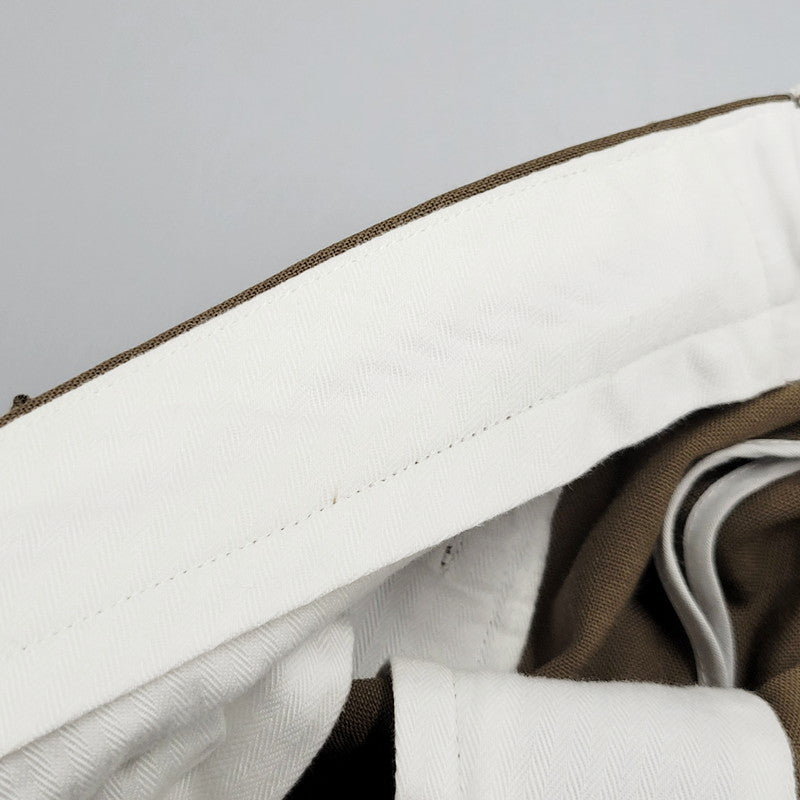 【中古品】【メンズ】 WOOL SLACKS PANTS 8114-177-0843 ウール スラックス パンツ ズボン ボトムス 158-250813-ay-11-izu サイズ：XL カラー：ブラウン 万代Net店