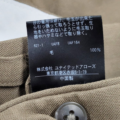 【中古品】【メンズ】 WOOL SLACKS PANTS 8114-177-0843 ウール スラックス パンツ ズボン ボトムス 158-250813-ay-11-izu サイズ：XL カラー：ブラウン 万代Net店
