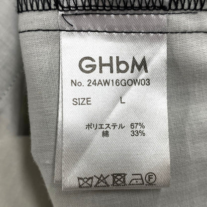 【中古品】【メンズ】 GHBM ジーエイチビーエム 24AW BRITISH TWILL TROUSERS 24AW16GOW03 ブリティッシュ ツイル トラウザーズ パンツ ズボン ボトムス 151-250810-ay-03-izu サイズ：L カラー：ブラック 万代Net店