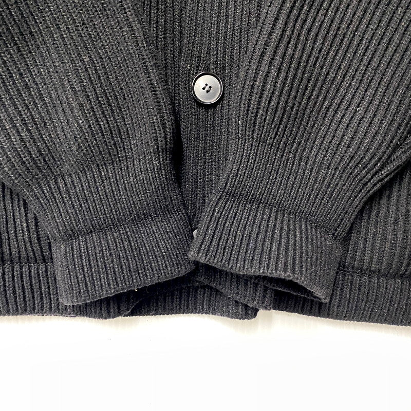 【中古品】【メンズ】 AURALEE オーラリー 21AW SUPER FINE WOOL RIB KNIT BIG CARDIGAN A21AC03RK スーパー ファイン ウール リブ ニット ビッグ カーディガン 厚手 トップス 140-250810-ay-09-izu サイズ：4 カラー：ブラック 万代Net店