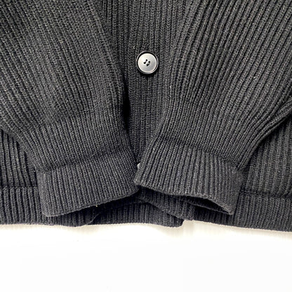 【中古品】【メンズ】 AURALEE オーラリー 21AW SUPER FINE WOOL RIB KNIT BIG CARDIGAN A21AC03RK スーパー ファイン ウール リブ ニット ビッグ カーディガン 厚手 トップス 140-250810-ay-09-izu サイズ：4 カラー：ブラック 万代Net店