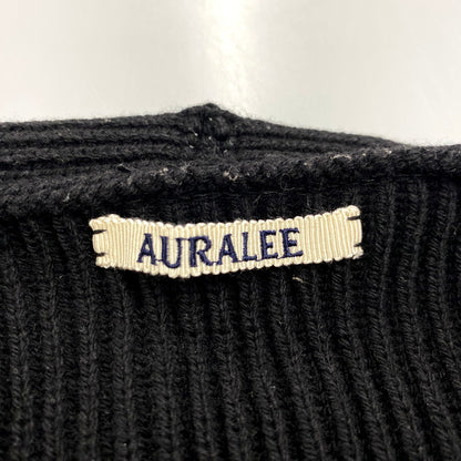 【中古品】【メンズ】 AURALEE オーラリー 21AW SUPER FINE WOOL RIB KNIT BIG CARDIGAN A21AC03RK スーパー ファイン ウール リブ ニット ビッグ カーディガン 厚手 トップス 140-250810-ay-09-izu サイズ：4 カラー：ブラック 万代Net店