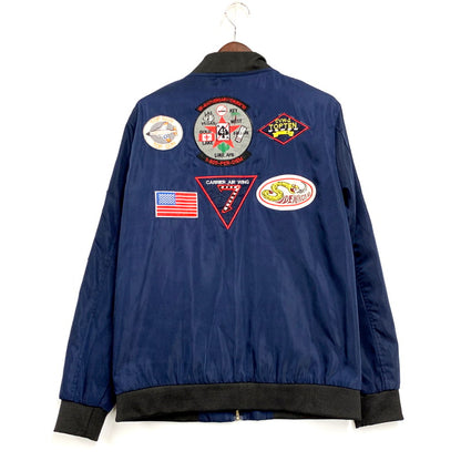 【中古品】【メンズ】 YSX WAPPEN FLIGHT JACKET ワッペン フライトジャケット アウター 146-250814-as-12-izu カラー：ネイビー 万代Net店