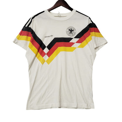【中古品】【メンズ】 adidas アディダス GERMANY NATIONAL FOOTBALL TEAM T-SHIRT ジャーマニー ナショナル フットボール チーム Ｔシャツ トップス 半袖 146-250814-ya-02-izu サイズ：M カラー：ホワイト 万代Net店