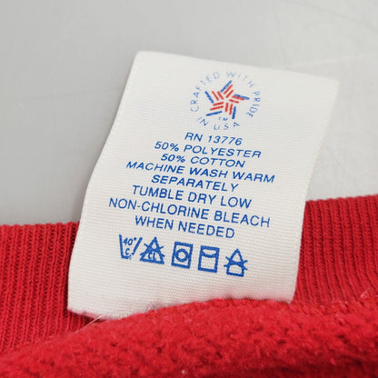 【現状渡し品】【メンズ】 PANNILL パニール USA製 前V CHARLEVOIX シャルルボア SWEATSHIRT スウェットシャツ トップス 長袖 トレーナー 146-250814-ya-05-izu サイズ：XL カラー：レッド 万代Net店