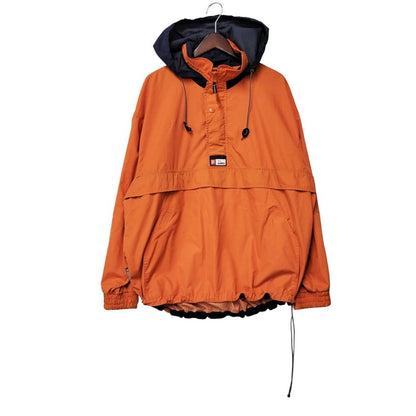 【中古品】【メンズ】 CHAPS RALPH LAUREN チャップス ラルフローレン ロシア製 HALF ZIP ANORAK JACKET ハーフジップ アノラック ジャケット トップス アウター 146-250814-ya-04-izu サイズ：L カラー：ORANGE 万代Net店