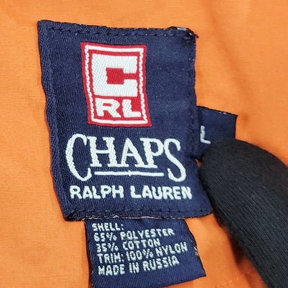 【中古品】【メンズ】 CHAPS RALPH LAUREN チャップス ラルフローレン ロシア製 HALF ZIP ANORAK JACKET ハーフジップ アノラック ジャケット トップス アウター 146-250814-ya-04-izu サイズ：L カラー：ORANGE 万代Net店