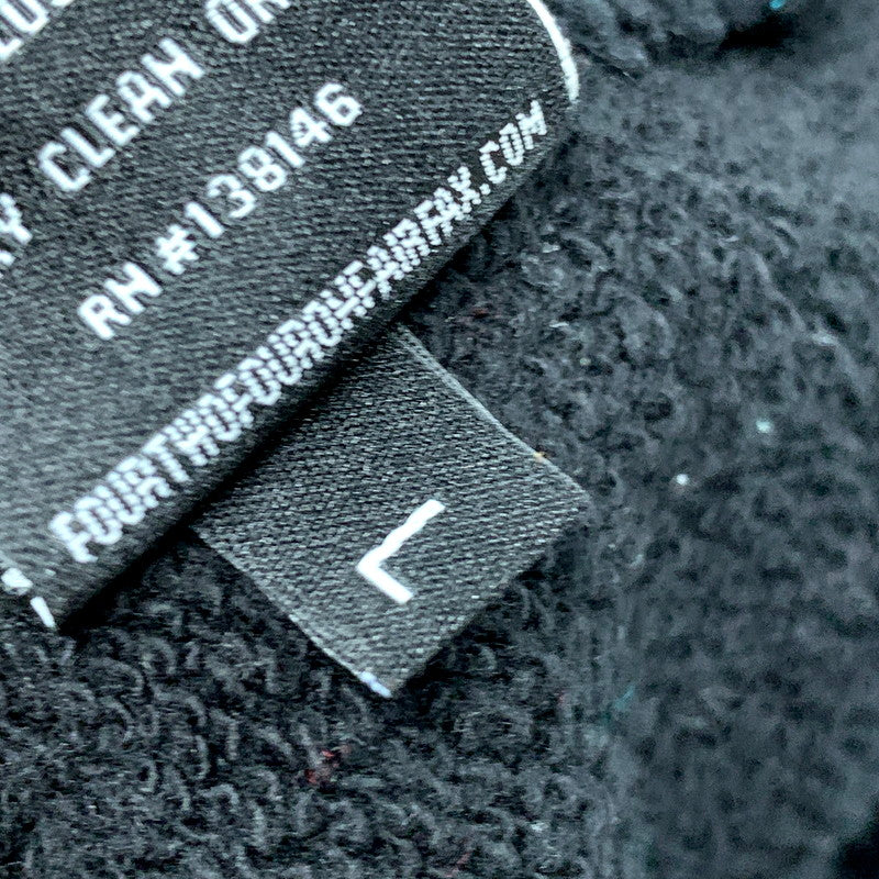 【中古品】【メンズ】 424 フォートゥーフォー LOGO PATCH HOODIE ロゴ パッチ フーディ パーカー 長袖 トップス 142-250814-as-15-izu サイズ：L カラー：ブラック 万代Net店