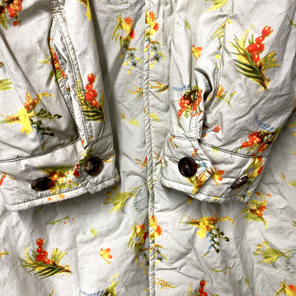 【中古品】【メンズ】 FLOUR DESIGN MODS COAT UC2E4302 フラワー デザイン モッズ コート 総柄 アウター 140-250810-ay-16-izu サイズ：2 カラー：ICE GRAY BASE 万代Net店